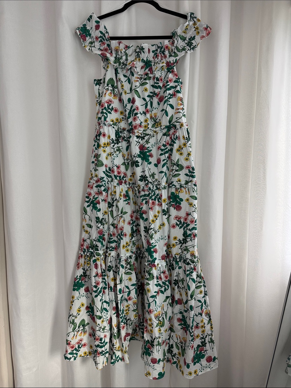 Nautica Jeans Off-the-Shoulder Floral Maxi Dress - Size S